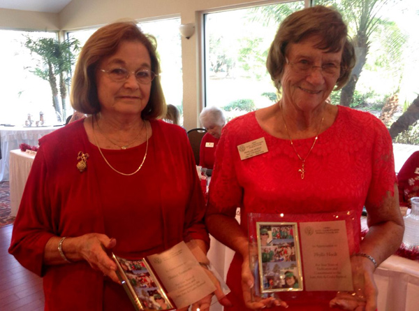 Honoring the outgoing chairs of the Annual Lutz Arts & Crafts Shows