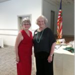 District 8 Director Presenting Member with her 40 Year Service Pin