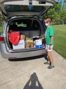 Member Delivering School Supplies