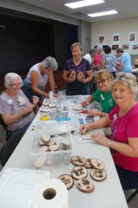 Members Making Christmas Ornaments