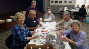 Members Making Valentines for Meals on Wheels