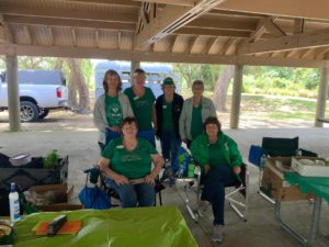 Team of club members who worked with kids’ crafting projects