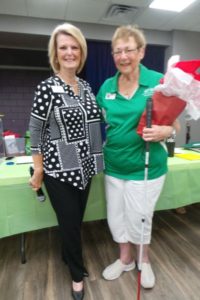  (l-r) President Elayne Bassinger and member Marsha Gibson