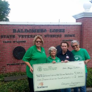 Members Present Check to Baldomero Lopez Veterans Home