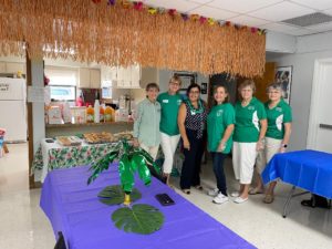 Club Members Serve Breakfast Items at Lutz Senior Center