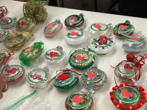 Ornaments Decorated by Club Members