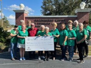 Members Present Check to Baldomero Lopez Veterans Nursing Home