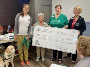 CLUB DONATES TO VALOR SERVICE DOGS ORGANIZATION