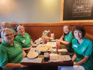 Members Getting Ready for Bingo