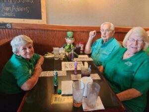 Wearing of the Green at the Boggy Creek Bingo