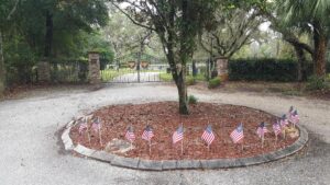 Flags Placed at Gan Shalom Cemetery in Lutz