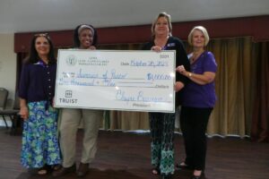 Check Presented to Domestic Violence Shelter