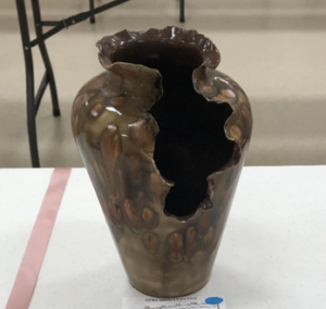Clay Ripped Vase