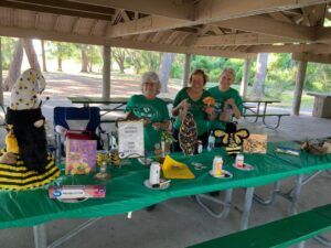 Club Members Preparing for Earth Day crafts