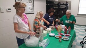 Ice Cream Social Thank You for 4th of July Cake Auction Workers