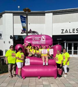 Woman's Club and Little Women of Lutz Participate in Making Strides Against Breast Cancer Walk.