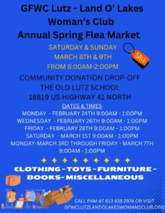 Annual Spring Flea Market @ Old Lutz School