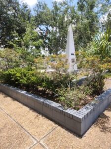 Before Picture of the Veterans Memorial in Lutz