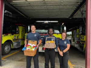 Baskets delivered to Hillsborough County Fire Rescue Station 24 (Lutz) 