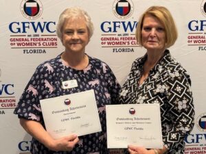Club awarded 2 International GFWC Awards.