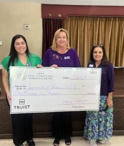 Presentation of Donation to Sunrise of Pasco County.