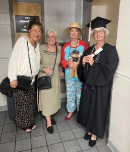 Members in eclectic outfits.