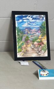 Mountain Path Pastel