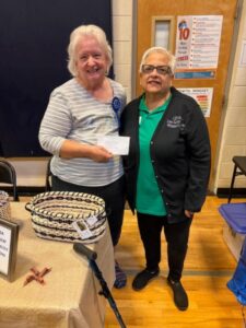 Peggy McCarson 1st place crafts for her baskets