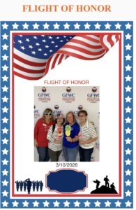 Club Women Participated in Flight of Honor