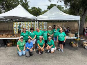 Club Members Helped Sort Food at the Annual Stamp Out Hunger Food Drive