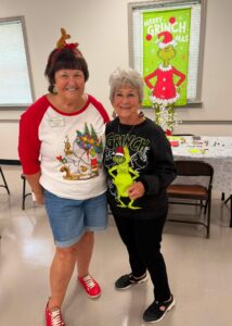 Club President, Linda Mitchell and Dee Knerr (l-r)