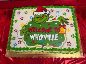 Cake made by one of the members.